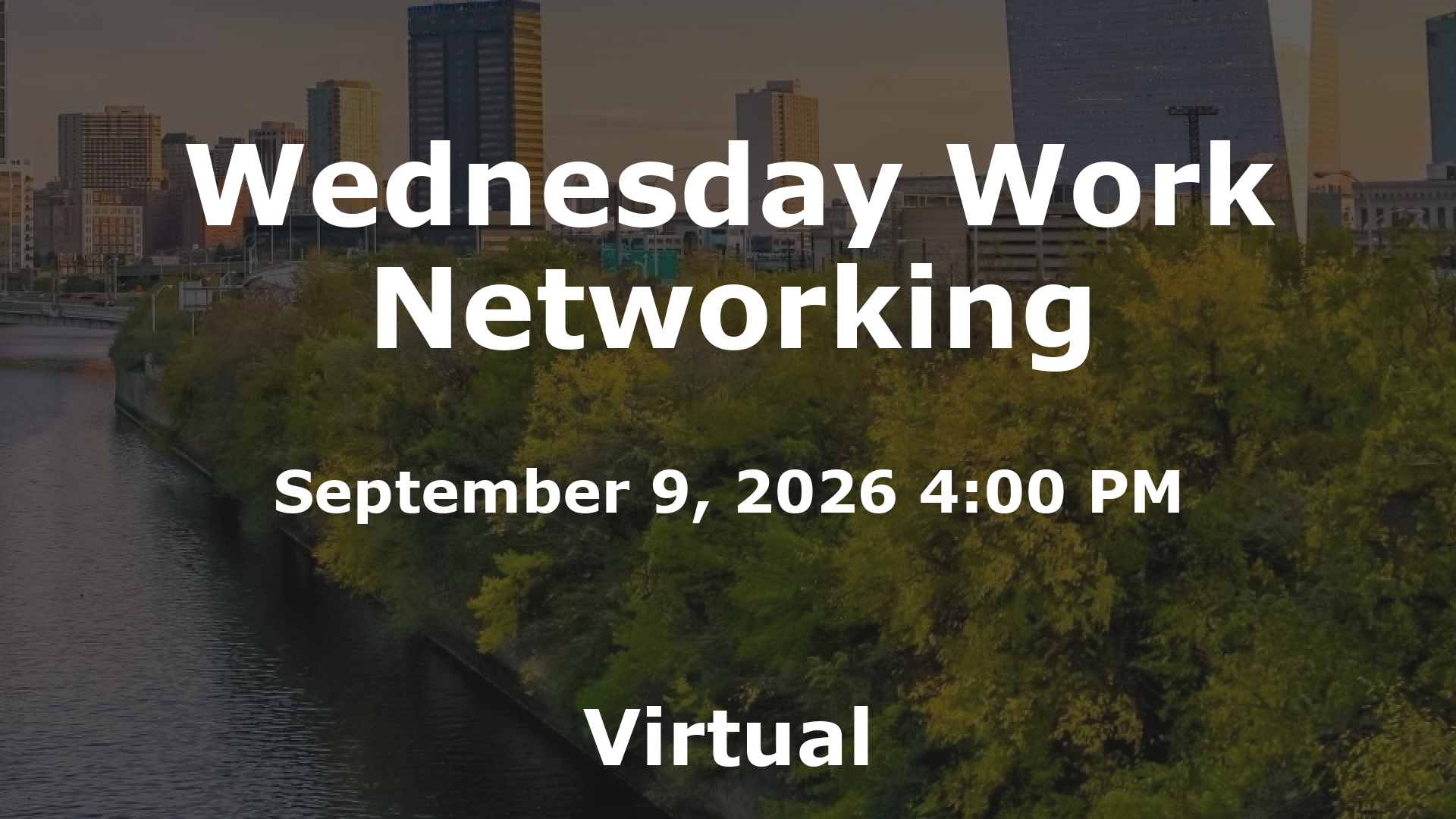 Wednesday Work Networking event image